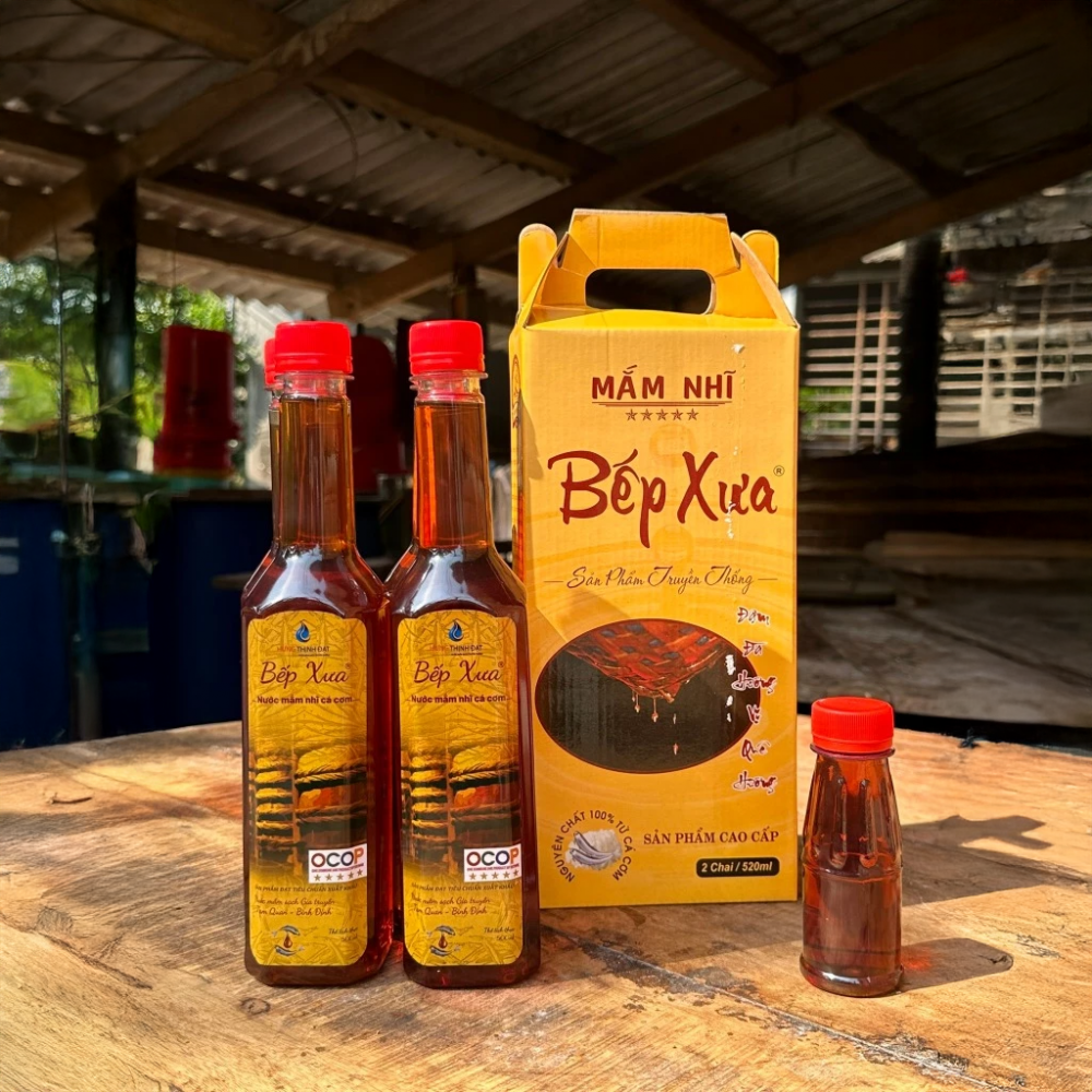 Combo 4 chai nước mắm nhĩ Bếp Xưa ủ 2 năm - Chai 500ml
