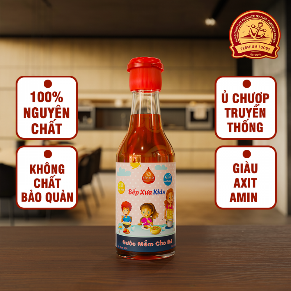 [MẮM KIDS 30 ĐỘ ĐẠM] Bếp Xưa Kids - Chai 60ml
