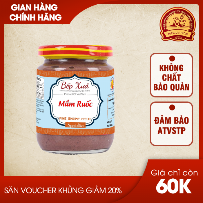 Mắm ruốc Bếp Xưa - Hũ 250gram